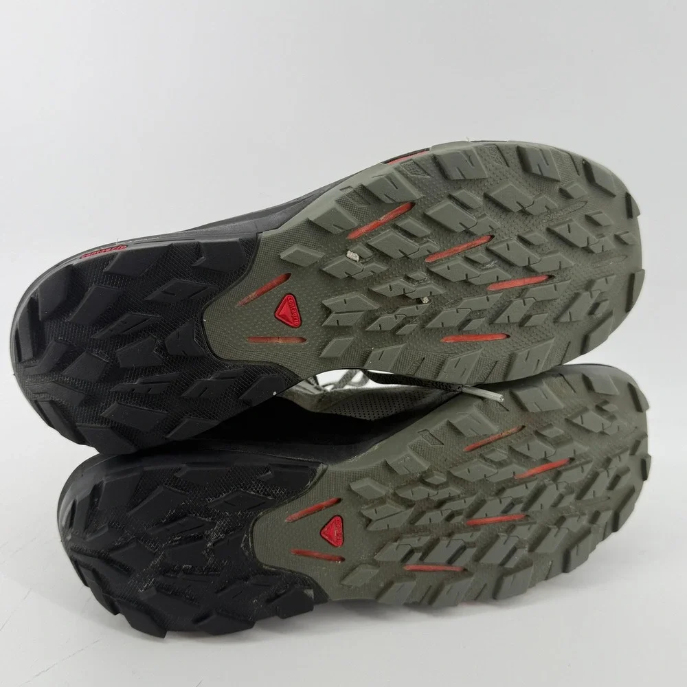 Salomon Outpulse Mid GTX Hiking Boots Shoe Gray Black Men 9.5 Outdoor 415889